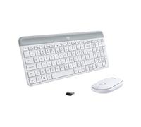 Slim Wireless Combo MK470 - Ensemble clavier et souris - sans fil - 2.4 GHz - International US - blanc cassé