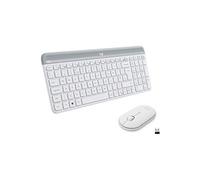 Slim Wireless Combo MK470 - Ensemble clavier et souris - sans fil - 2.4 GHz - QWERTZ - Allemand - blanc cassé