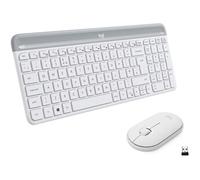 Slim Wireless Combo MK470 - Ensemble clavier et souris - sans fil - 2.4 GHz - QWERTZ - Allemand - blanc cassé