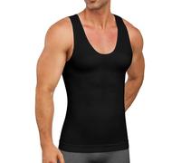 SLIMBELLE Débardeur de compression amincissant pour homme - Contrôle du ventre - Débardeur sans couture