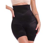 SLIMBELLE® Femme Boxer short Culotte Sculptante Gaine Amincissante Taille Haute Ventre Plat Invisible Gainante Lingerie Minceure Panties,Noir,M