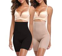 SLIMBELLE Shorty Gainant Culotte Sculptante Ventre Plat Panty Gaine Minceur Femme sans Couture Beige S