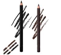 Slimdescent Eyeliner, Slimdescent Eye Liner, Systemous 24hr Waterproof Eyeliner Double Sharpenable Eye Pencil, 2 in 1 Eyeli-Ner and Eyebrow Pencil, Smooth and Easy to Color (#01+#02)