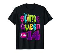 Slime 14ème Anniversaire Queen Crafter Sensory Play Squish Maker T-Shirt