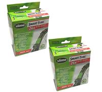 Slime 26" x 1.75-2.125 Self Healing Inner Tubes with Presta Valve & Ano Adapters (Pair)