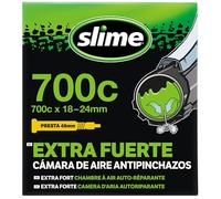 Slime Chambre à Air de Vélo avec Produit Anti-crevaison, Auto, Prévention et Réparation, Valve, 19/25-622 mm (700 x 19/25c), Black, 19/25-622 mm Presta