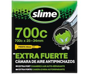 Slime 30062 Chambre à Air de Vélo avec Produit Anti-crevaison Slime, Auto-réparation, Prévention et Réparation, Valve Presta, 28/32-622 mm (700 x 28/32c)