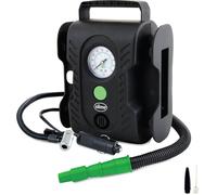 Slime 40066 Compresseur Multi-Purpose Tyre Kompressor 7 bar adaptateur 12V pour un fonctionnement filaire, manomètre analogique, avec lampe de travail