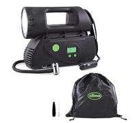 Slime 40067-95 Gonfleur pour pneus, Deluxe, numérique, Technologie Inflate Right, Robuste, Comprend Une Lampe à LED et Un Tuyau à raccordement Rapide, gonflage en 4 Min