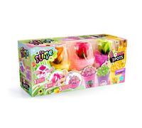 Canal Toys – So Slime Slime Flower 3 pots – Colore ta création, personnalise avec déco & charms – 6+