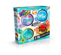 Canal Toys – Coffret So Slime Xtra Sensations SSC 308 – 4 slimes multicolores & décorations