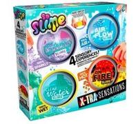 Slime Canal Toys Pack de 4 textures X-tra Sensations Multicolore E