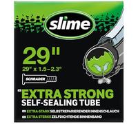 Slime Chambre à Air de Vélo avec Produit Anti-crevaison, Auto, Prévention et Réparation MTB 29 x 1,85-2,20, Valve (épaisse), Black, 29 x 1.5-2.3" Schrader