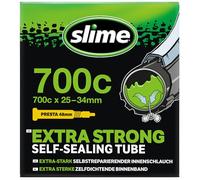 Slime Chambre à Air de Vélo avec Produit Anti-crevaison, Auto, Prévention et Réparation 700x28/35C, Black, 28/32-622 mm Presta