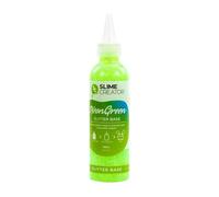 Slime Creator - Base pailletée - Vert fluo | Bouteille facile à verser de 180 ml | Sûr et testé pour la fabrication de slime