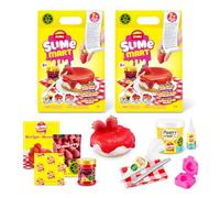 SLIME MART Sachet (Pack de 2 Cheesecakes à la Fraise) de ZURU, Jouet composé de Slime, activités manuelles pour Enfant et Adulte