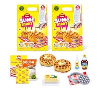 Slime Mart Sachet (Pack de 2 Gauffres) de ZURU, Jouet composé de Slime, activités manuelles pour Enfant et Adulte, Jaune