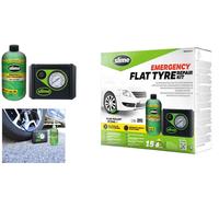 Slime Pneu Set de Dépannage avec Compresseur + Mastic Réparer Kit Smart 500282