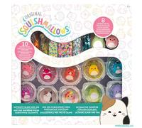 Jazwares - Slime Mix'Ins - Squishmallows Ultimate - Pack de 10, paillettes & cloud slime