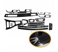 SLIMES Intérieur De Voiture pour BMW Série 3 E90 E92 E93 2005 2012 LHD 5D Wrap Garniture Décalque Brillant en Fiber De Carbone Style De Voiture