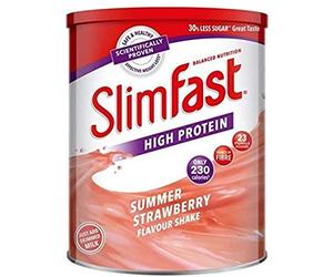 SlimFast High Protein Meal Replacement Shake Summer Strawberry 365g, profitez de la Slim Fast Magic pour perdre du poids, vous sentir énergisé et garder le contrôle de votre vie