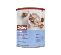 SlimFast Original Poudre de protéine, mélange de substitut de repas - 14 g de protéines + 23 vitamines/minéraux essentiels - Strawberry Supreme, 16 portions [530 g]