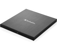 Slimline Graveur CD/DVD externe I USB 3.2 Gen1 avec connection USB-C, câble USB-C vers USB-A inclus I Design compact I Graveur DVD externe I Lecteur CD externe I Design mince