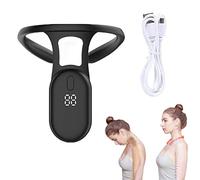 Slimory Instrument de massage à ultrasons lymphatique apaisant pour le cou, portable pour soulager les douleurs du cou, masseur lymphatique à ultrasons (noir)