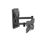 Meliconi Slimstyle Plus 100 SDR, Support Mural TV Aussi pour Placoplâtre | Support Double Bras TV 14” à 32”, VESA 50x50 75x75 100x100, Charge 20 kg | 10 kg Placoplâtre, Made in Italy
