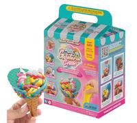 Slimy DIY Gelateria Crush - Kit créatif Slime et pâte à modeler, jeu de pâtisserie, glace gélato dans un gobelet ou un sac à mélanger, façonner et décorer soi-même