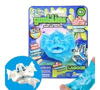 SLIMY Gooblins Slime Slimy Slime Monstre, 100 g, super extensible, avec squelettes effrayants amusants à découvrir et à collectionner, jouet à pétrir (3 ans), couleur : bleu