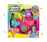 SLIMY Neon Bright Lot de Masses de Jeu Slimy Slime Original pour Enfants avec des Paillettes colorées à pétrir et à mélanger pour Un Plaisir de Jeu créatif, pâte à Modeler élastique (de 3 Ans)