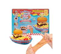 SLIMY Street Foodz Crush - Burgeron, Slime et Pâte à modeler - Kit créatif à mélanger, façonner et décorer soi-même - Pour enfants