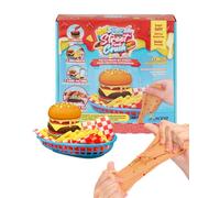 Slimy Street Foodz Crush - Mini Burgeron, Slime et pâte à modeler Set créatif, jeu de cuisine pour mélanger, façonner et décorer, création pour enfants