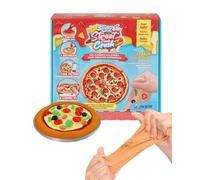 Slimy Street Foodz Crush - Mini pizzarino - Slime et pâte à modeler - Kit créatif pour les enfants - Jeu de cuisine à mélanger, façonner et décorer soi-même