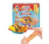Slimy Street Foodz Crush - Mini Tacooz, ensemble créatif de slime et de pâte à modeler, jeu de cuisine pour mélanger, façonner et décorer, création pour enfants