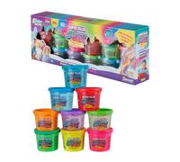 Slimy Super Value Lot de 18 slimes originaux avec 3 masses de jeu différentes en 9 couleurs, plaisir de jeu maximal pour les enfants avec 900 g de slime et pâte à modeler élastique