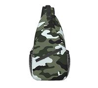 Sling Backpack Army Camouflage Travel Randonnée Daypack Pattern Rope Crossbody Shoulder Bag