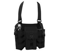 Sling Backpack for Sports | Adjustable Multi-Pocket Shoulder Bag for Workouts | Carabiners for Convenient Bottle and Gear Storage | Great for Hiking, Outdoor Adventures, and Fitness Enthusiasts, Noir
