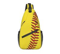 Sling Backpack Softball Baseball Travel Randonnée Daypack Pattern Rope Crossbody Shoulder Bag