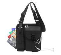 Sling Bag for Men - Waterproof Chest Pack, Trendy Outdoor Shoulder Crossbodyy Bag with Bottle Holder | Lightweight Waterproof Vest Bags for Daily Commute,Work, School, Hiking, Gym, Sports, Business