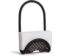 Sling Caddy. Porte-Éponge Sling. En Plastique Souple. Coloris Noir. Dimension 26x11x0.8cm.