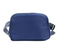 Sling Fanny Pack - Sac banane diagonal en nylon - Sac banane décontracté multifonction - Sac banane étanche et léger - Pour téléphone portable, clés, portefeuille, bleu marine, Voir description, Voir