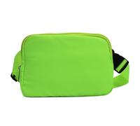 Sling Fanny Pack - Sac banane pour femme - Sac banane multifonction avec sangle réglable - Sac banane étanche léger et fin pour téléphone portable, clés, billet, Vert fluorescent, Voir description