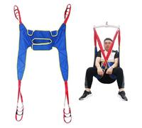 Sling Patient Lifter Élévateur de toilette for patients, sangle de douche à quatre points de soutien, sangle de levage de toilette for personnes âgées handicapées, utilisation à domicile