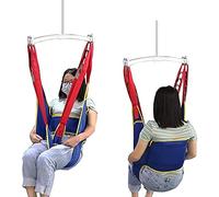 Sling Patient Lifter,Harnais Compatible élingue De Toilette Lève - Malade Lève-Personne pour Les Aidants Naturels,Les Personnes Âgées Sangle de Levage du Patient pour Tout le Corps en U Blue,M