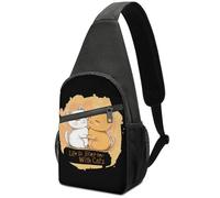 Sling Sac À Bandoulière La Vie Est Meilleure avec des Chats Multifonction Sacoche Bandouliere Casual pour École Randonnée 19X39Cm