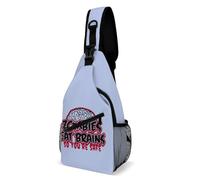 Sling Sac À Bandoulière Les Zombies Mangent Les Cerveaux Durable Sacoche Tactique Léger Pour Camping Cyclisme 19X39Cm