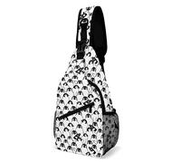 Sling Sac Poitrine Manchot Sac Poitrine Bandoulière Classique Sacoche Porté Épaule Femme Sacoche Porte Epaule, pour Cyclisme, Équitation, Business
