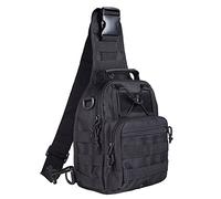 Sling Shoulder Bag Tactical Military Backpack Daypack Chest Pack Crossbody Rucksack For Digital Camera Men Trekking Hiking Walking Bike Riding Cycling Climbing Camping Travel
